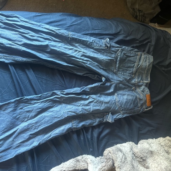 Calvin Klein Collection Women's High Rise Blue Jeans - Picture 2 of 3